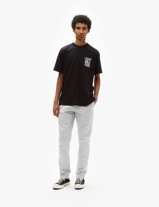 Pantalon chino Sid – Gris argenté sonique