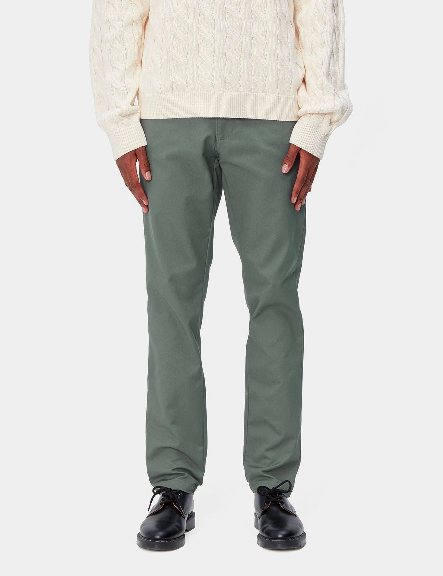 Sid Pant Chino Hose - Park Green Rinsed