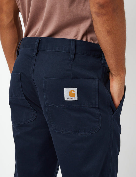 Pantalon Abbott (coupe fuselée normale) - Bleu Atom