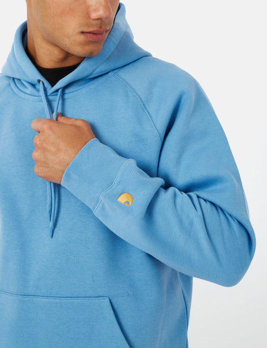 Chase Kapuzen-Sweatshirt - Piscine Blau