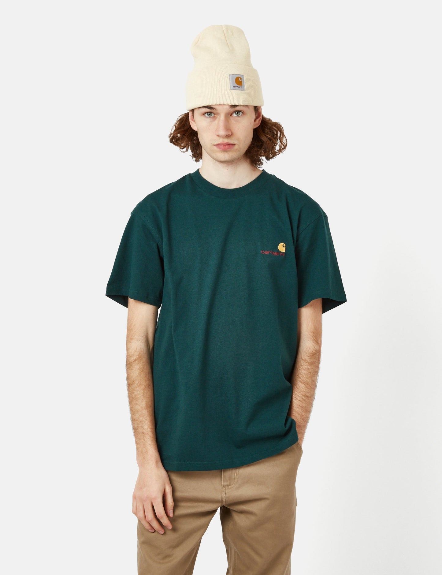 American Script T-Shirt (Bio) - Piscine Blue