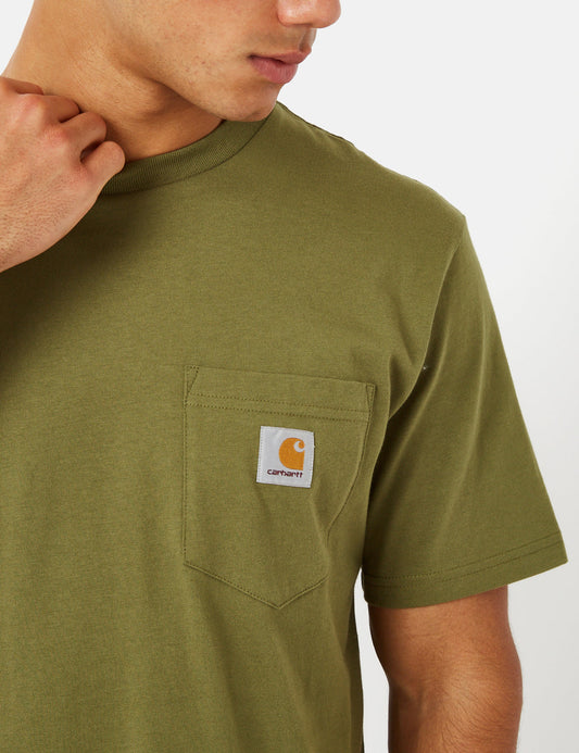T-shirt à poche (Coupe régulière) - Vert kiwi