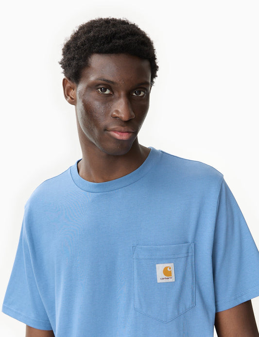 T-shirt à poche (Standard) - Bleu Sorrent
