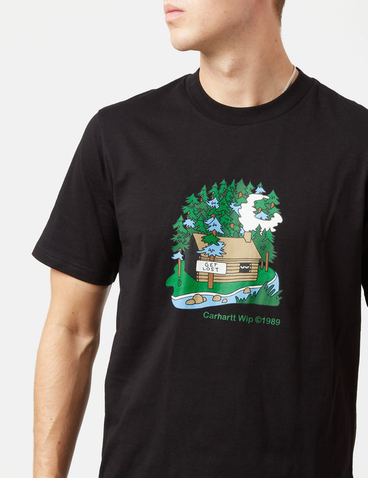 Kabinen-T-Shirt – Schwarz