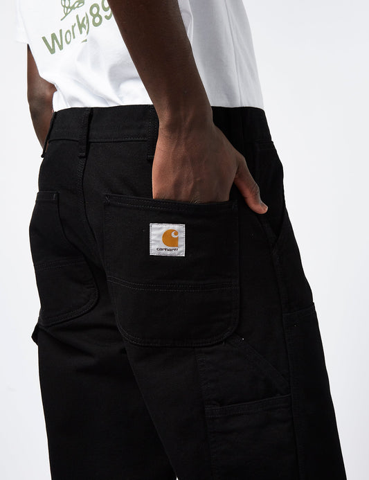 Pantalon Double Genou (Coupe décontractée) - Noir