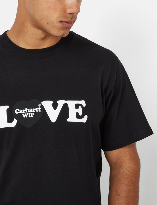 T-shirt Amour (biologique) - Noir