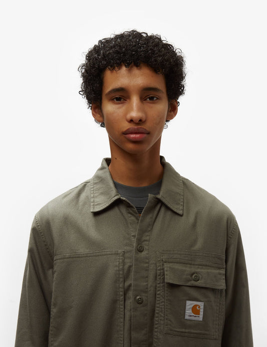 Chemise à manches longues Charter (ample) - Vert fumée