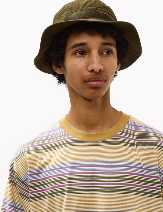 Coby Stripe T-Shirt (Loose) – Bourbon Brown