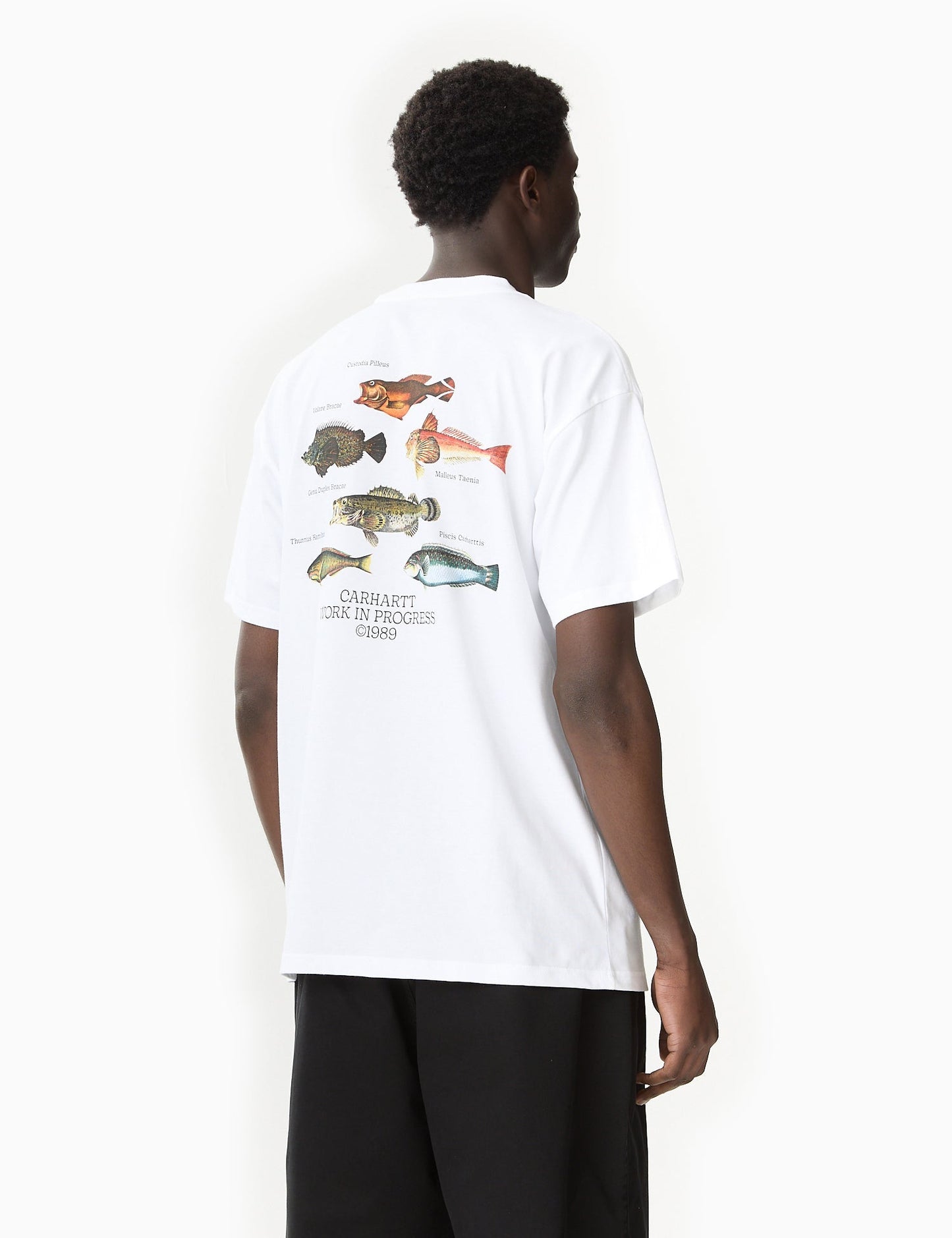 T-shirt poisson (coupe ample) - bleu Acapulco