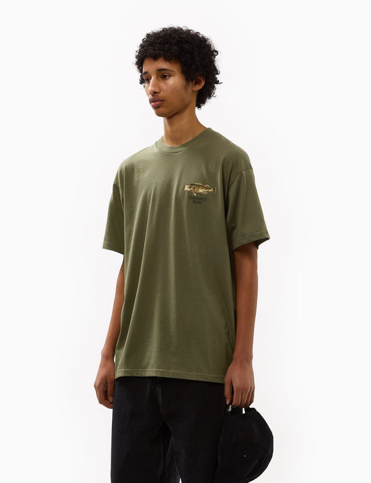 T-shirt Poisson (Ample) - Vert Billet