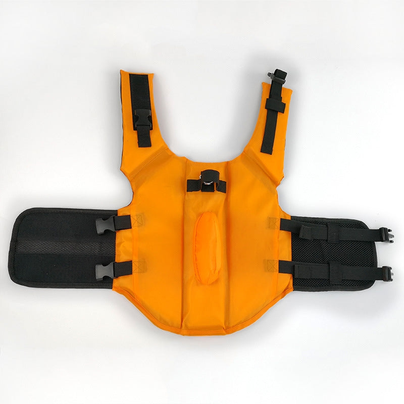 Personalisierte Haustier-Schwimmweste mit Namen in Hai-Optik | inCloth56