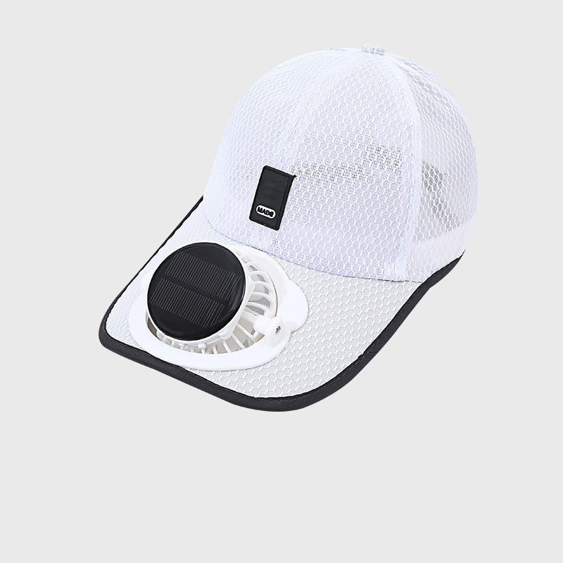 🌞🧢 Casquette de baseball respirante anti-UV avec ventilateur solaire intégré