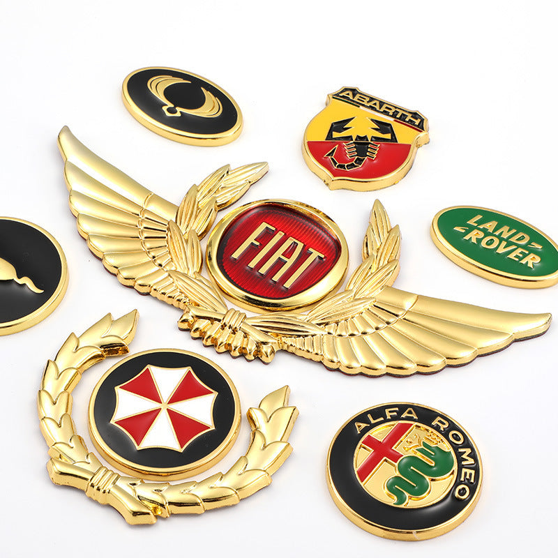 3D-Auto-Goldkarosserieaufkleber zum Blockieren von Kratzern, dekorative Aufkleber, Flügel, Seitenetikett, Auto-Logo-Aufkleber