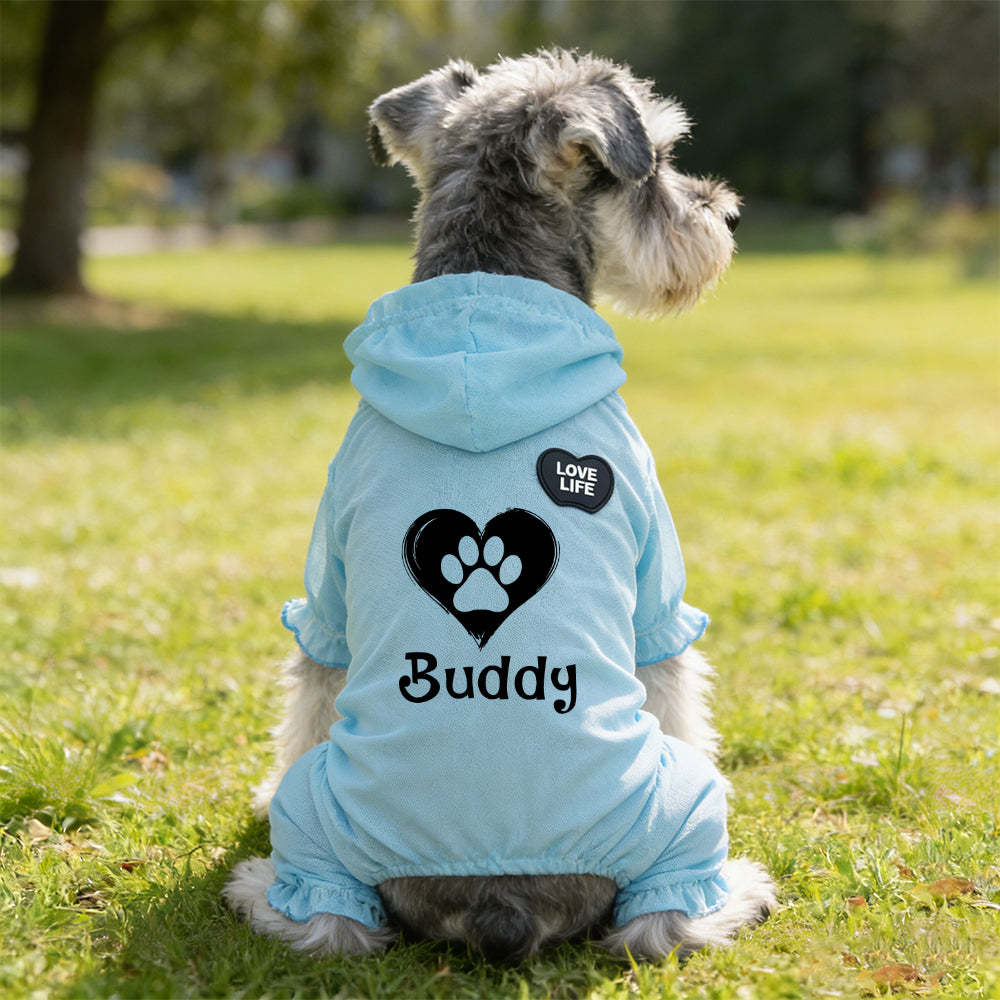 Personalized Name Pet Breathable Sun & Mosquito Guard Onesie | inCloth71