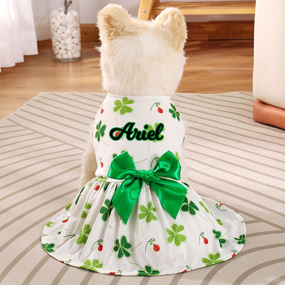 Personalisiertes Haustier St. Patrick's Day Glückskleid | inCloth01