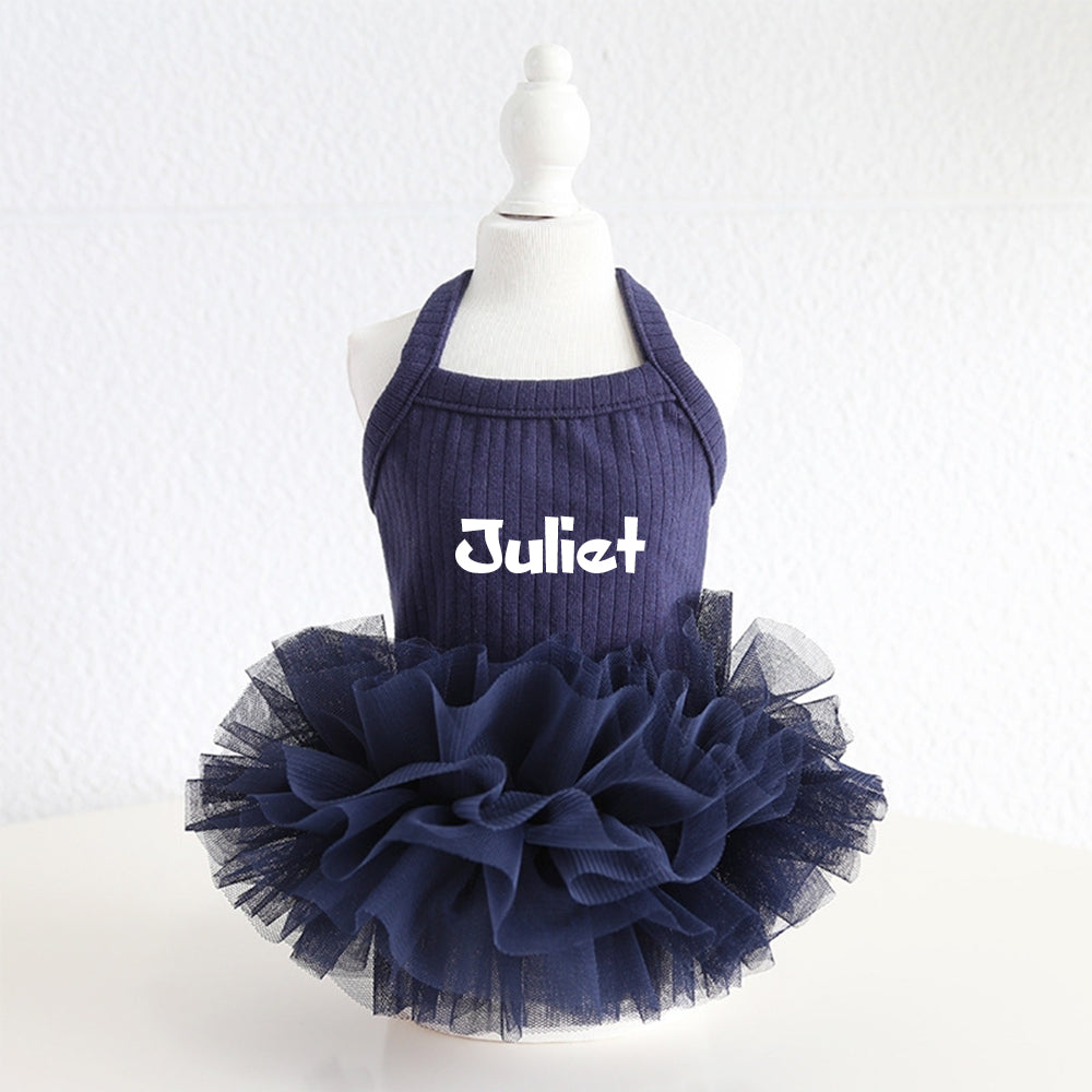 Robe Tutu Moelleuse Personnalisée avec Nom pour Animal de Compagnie | inCloth40
