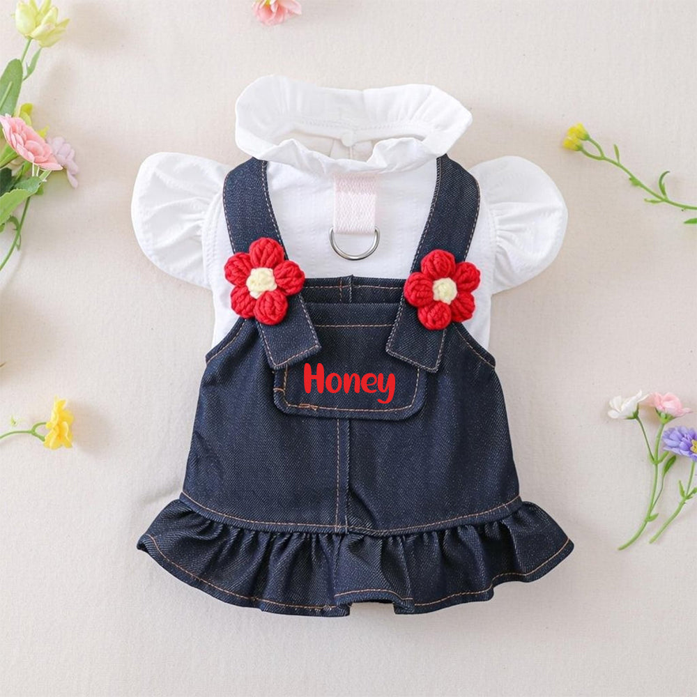 Personalisierter Haustier-Jeans-Overall | inCloth18