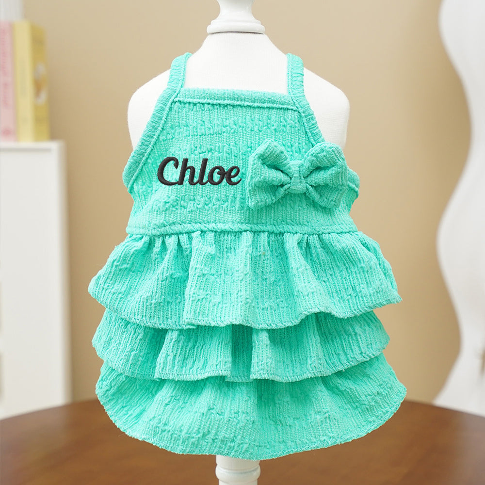 Personalisiertes besticktes Namens-Haustierkleid Prinzessin | inCloth41