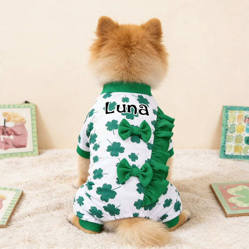 Personalized Pet Lucky St. Patrick's Day Jumpsuit | inCloth10