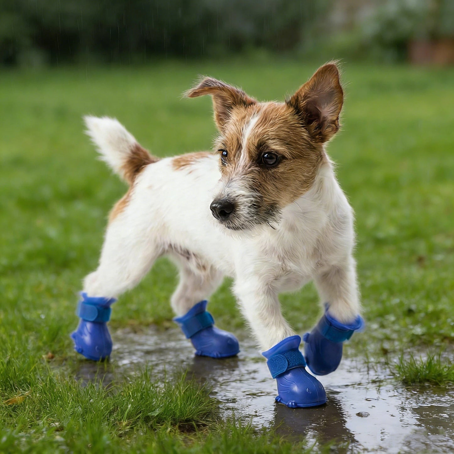 Bottes imperméables en caoutchouc pour chien avec semelle antidérapante | inAccs19