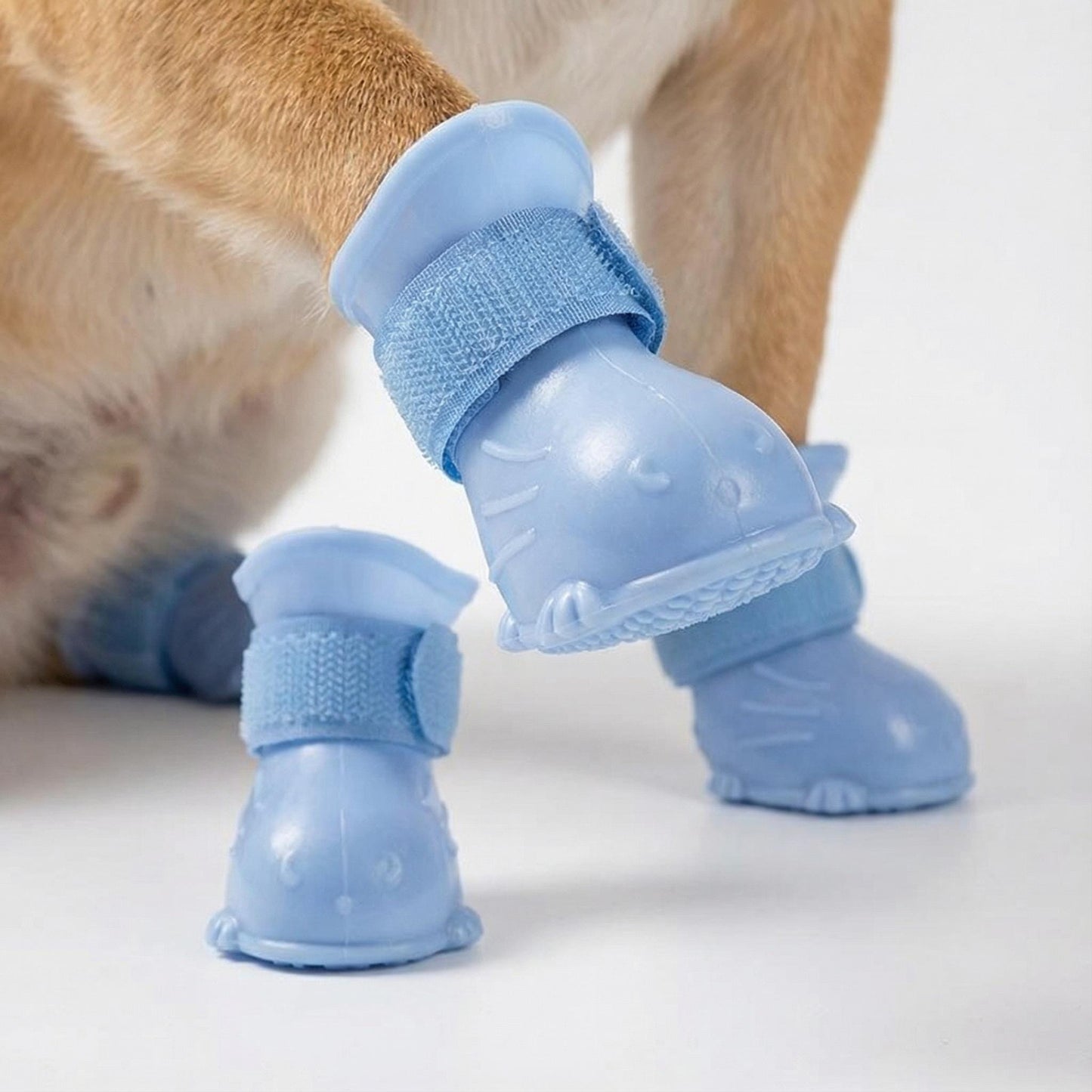 Bottes imperméables en caoutchouc pour chien avec semelle antidérapante | inAccs19