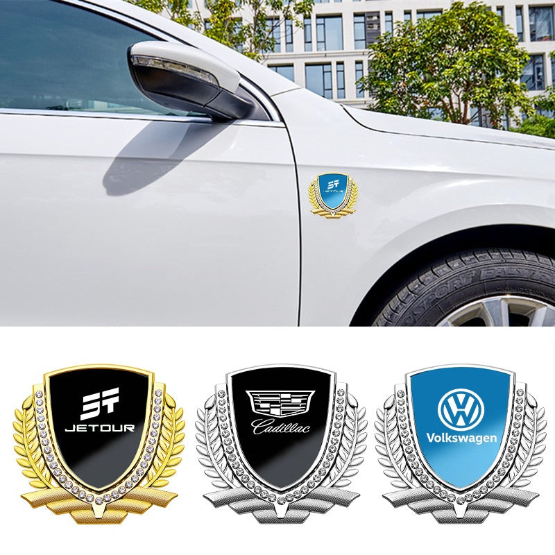 Hot Sale 🎉50% OFF🎉3D Wheat Ear Diamond Metal Creative Car Sticker