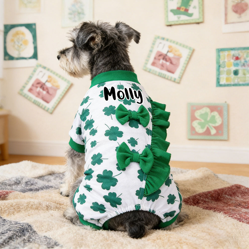 Personalized Pet Lucky St. Patrick's Day Jumpsuit | inCloth10