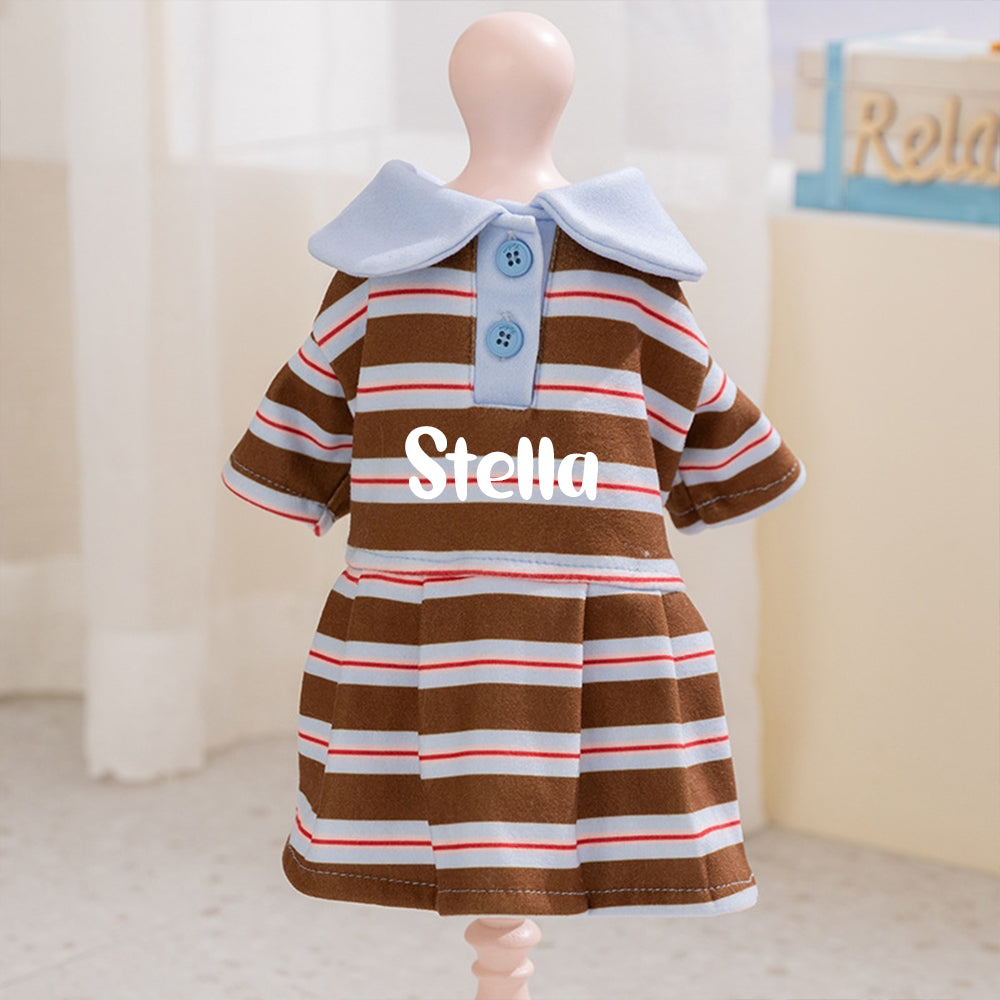 Personalized Name Summer Pet Striped Dress | inCloth48