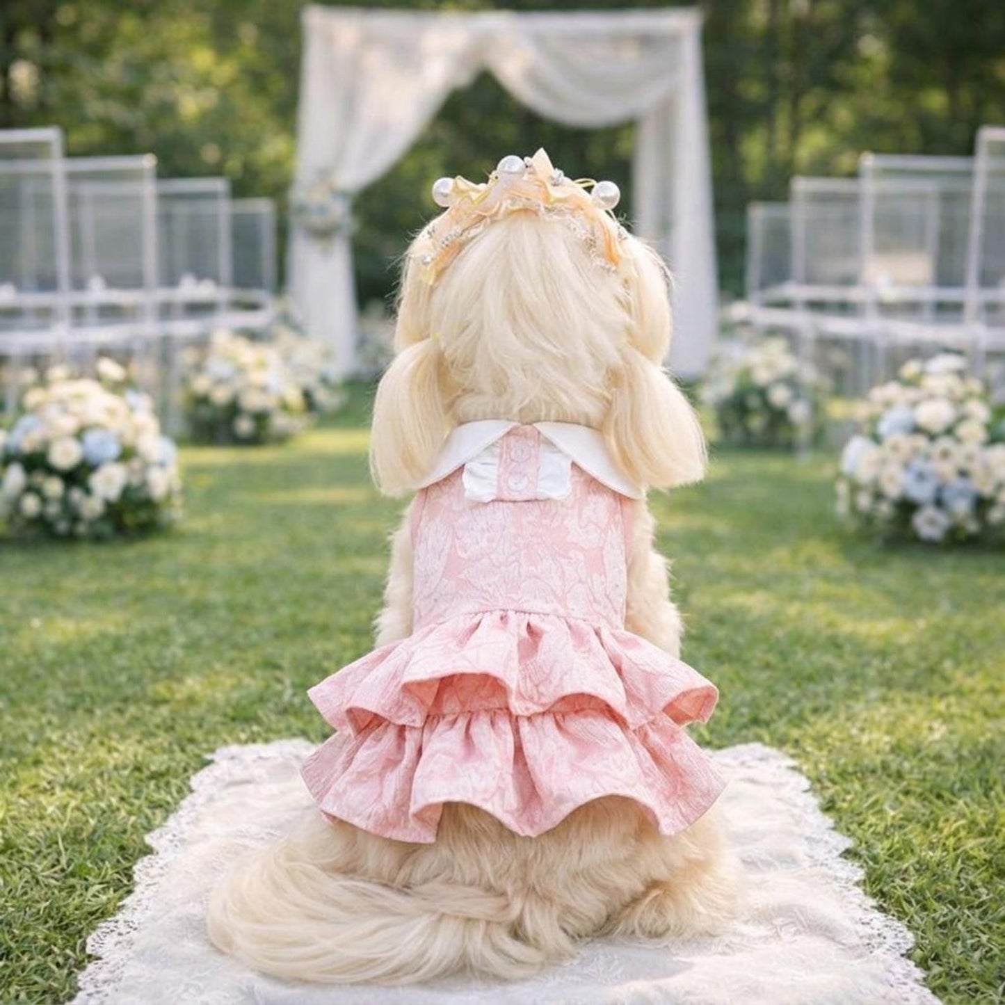 Robe de princesse personnalisée pour animaux de compagnie | inCloth73