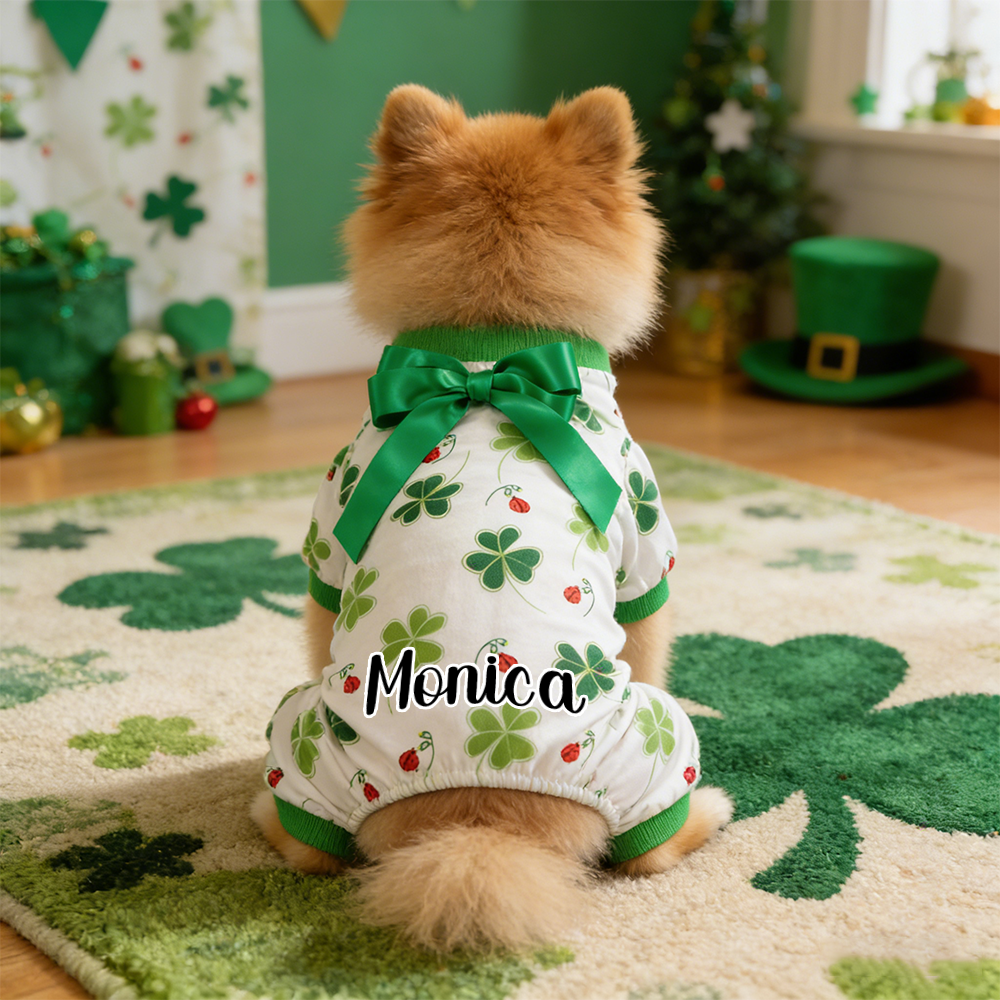 Personalized Pet Lucky St. Patrick's Day Jumpsuit | inCloth07