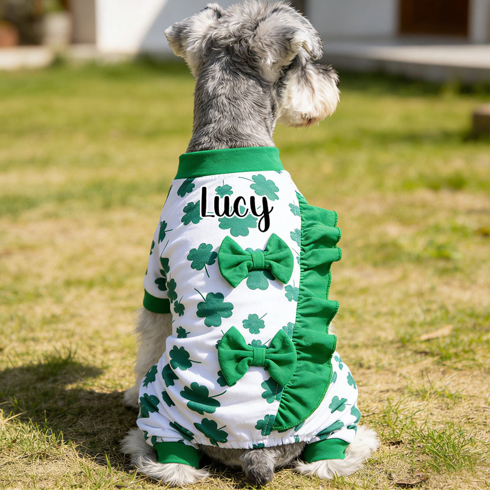 Personalized Pet Lucky St. Patrick's Day Jumpsuit | inCloth10