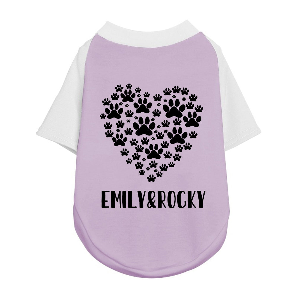 Personalisiertes Color-Block Haustier-T-Shirt zum Muttertag | inCloth42