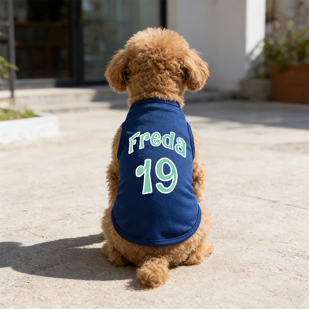 Gilet respirant personnalisé pour animaux de compagnie avec nom et numéro | inCloth55