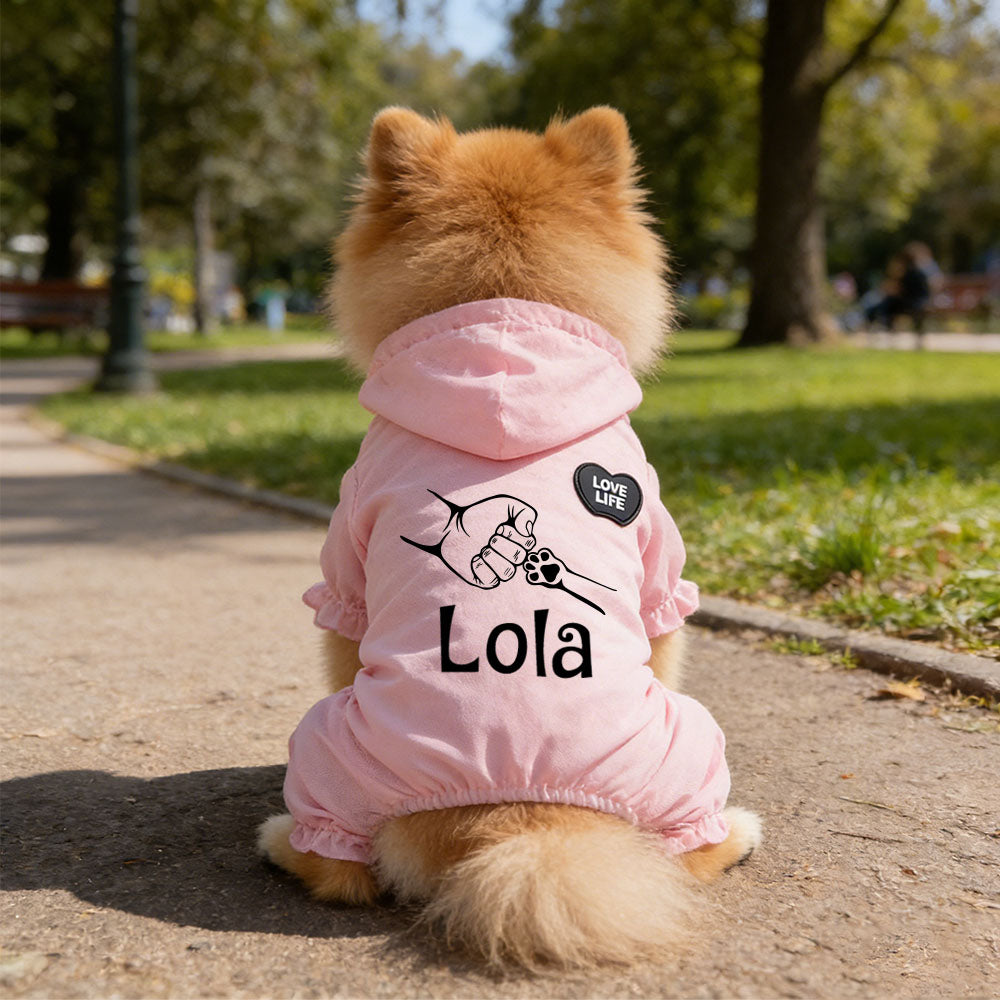 Personalized Name Pet Breathable Sun & Mosquito Guard Onesie | inCloth71