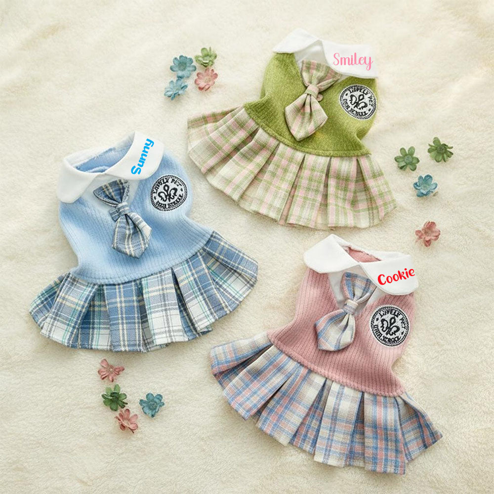 Personalisiertes Kleid im Haustier-Schulstil | inCloth27