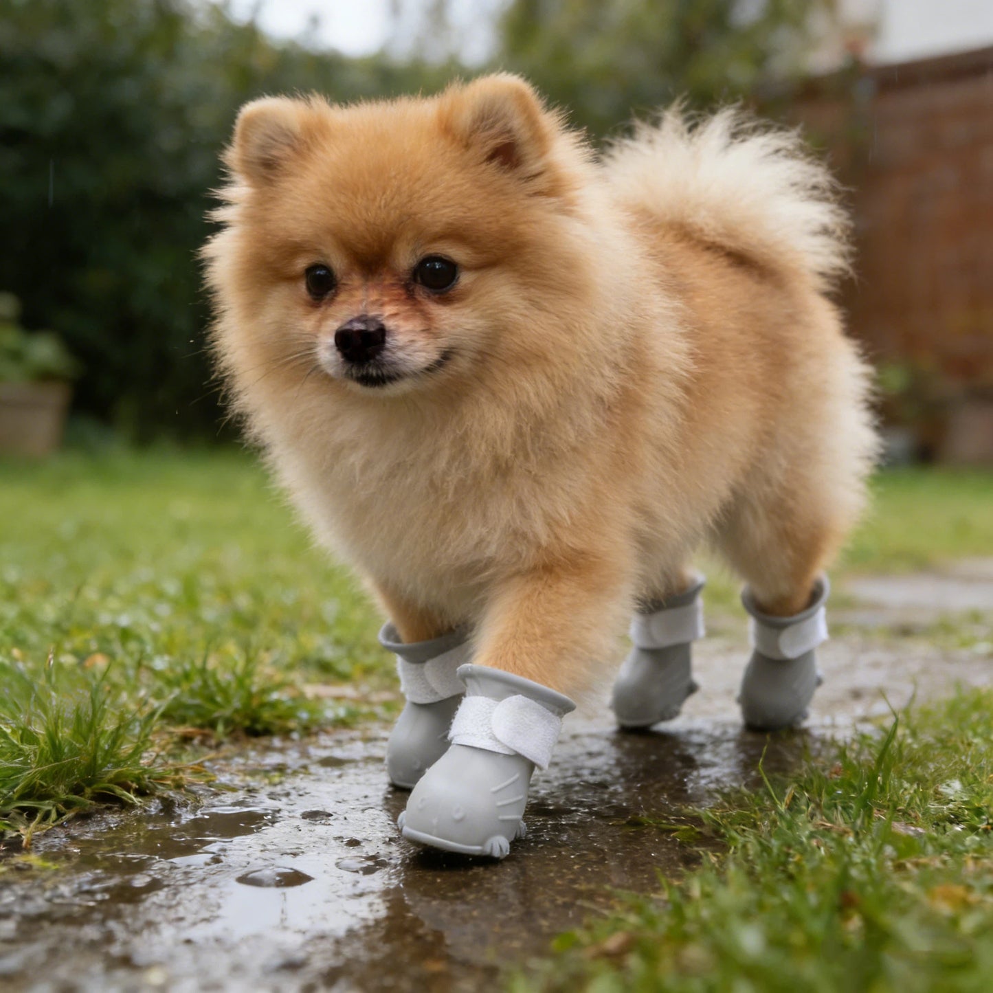 Bottes imperméables en caoutchouc pour chien avec semelle antidérapante | inAccs19