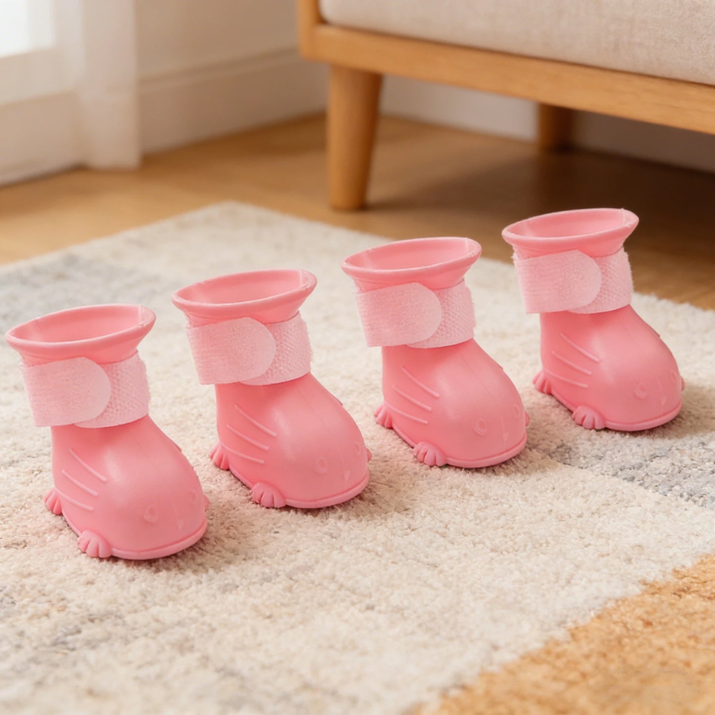 Bottes imperméables en caoutchouc pour chien avec semelle antidérapante | inAccs19