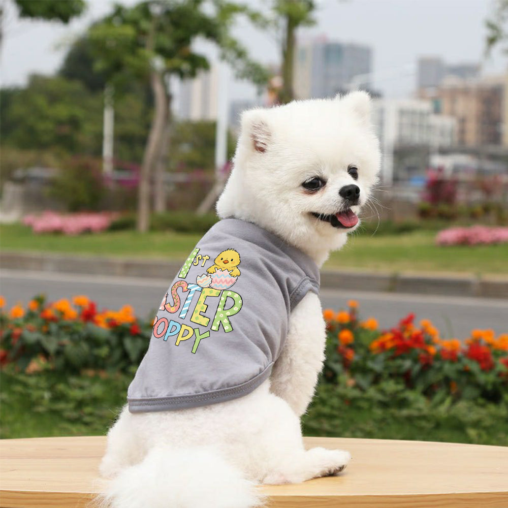 T-shirt personnalisé mon premier Pâques pour animaux de compagnie | inCloth35