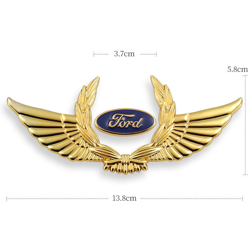 3D-Auto-Goldkarosserieaufkleber zum Blockieren von Kratzern, dekorative Aufkleber, Flügel, Seitenetikett, Auto-Logo-Aufkleber