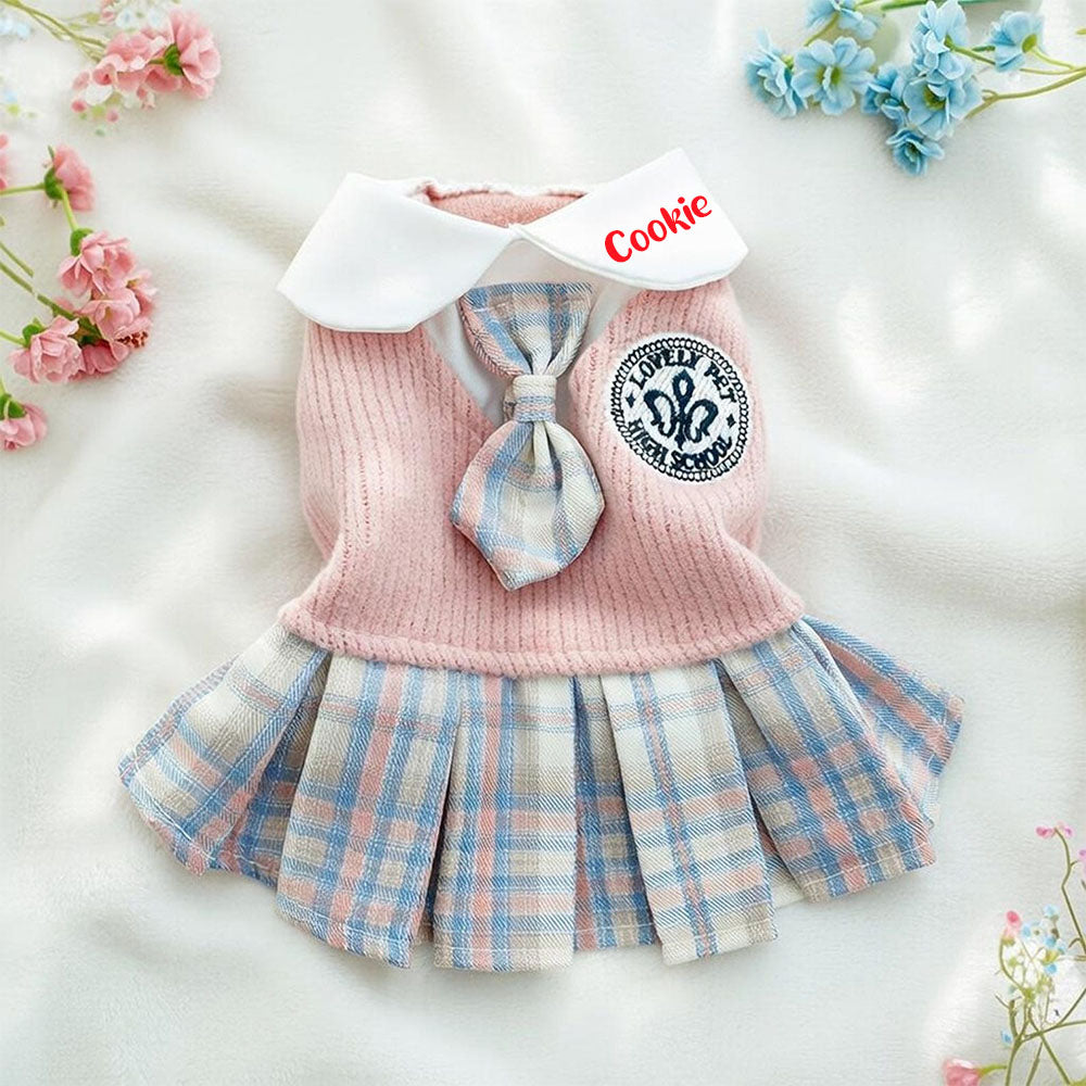 Personalisiertes Kleid im Haustier-Schulstil | inCloth27