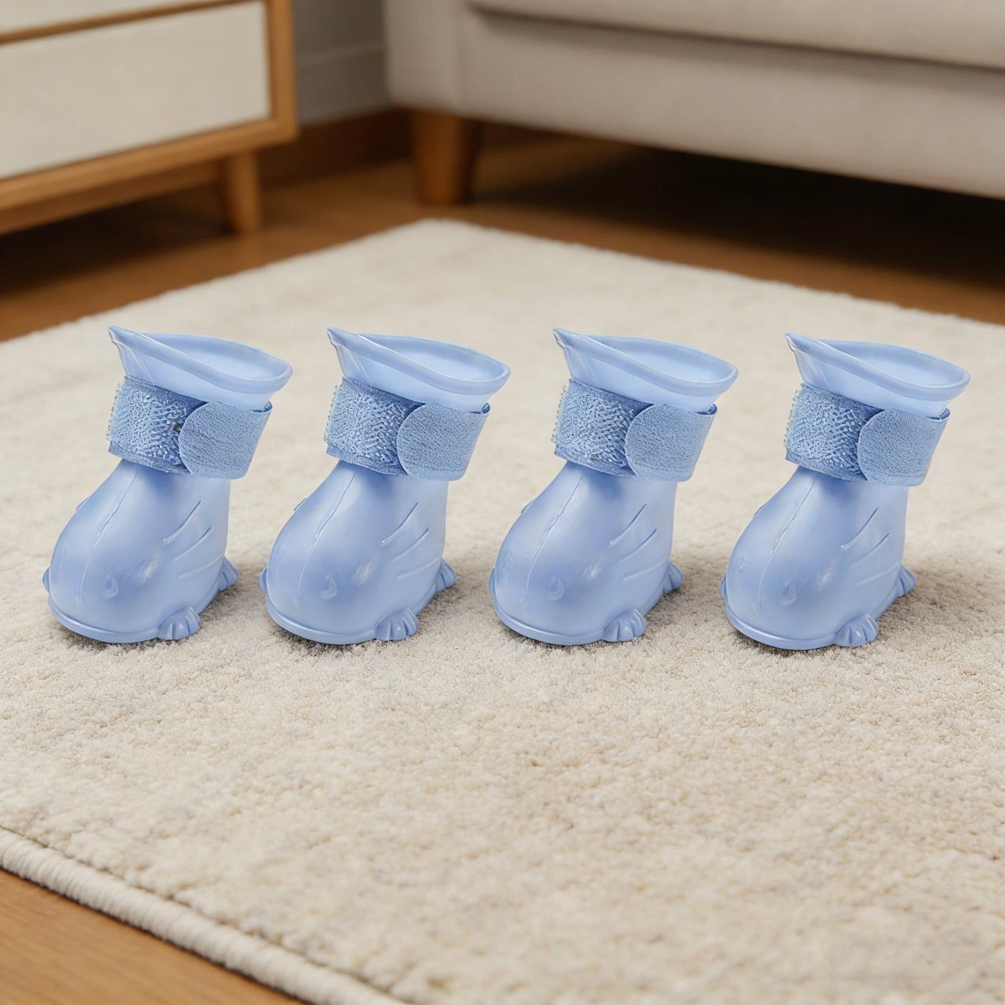 Bottes imperméables en caoutchouc pour chien avec semelle antidérapante | inAccs19