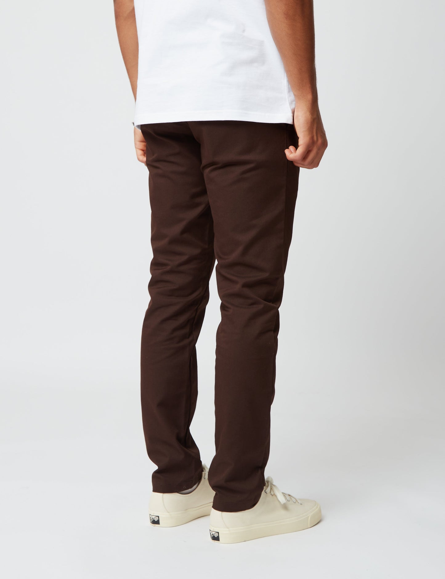 Pantalon Chino Sid (coupe ajustée) - Brun terre d'ombre foncé