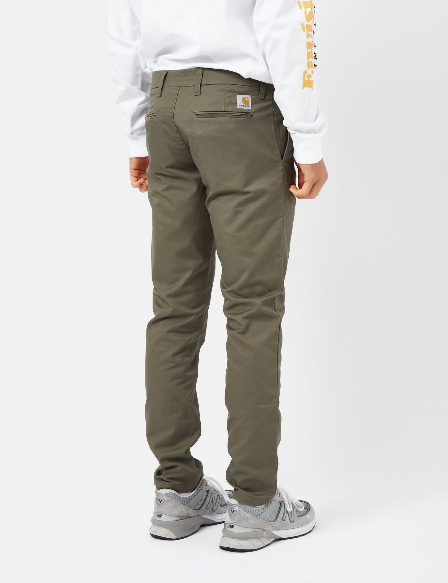 Pantalon Sid (coupe slim) - Vert Algue