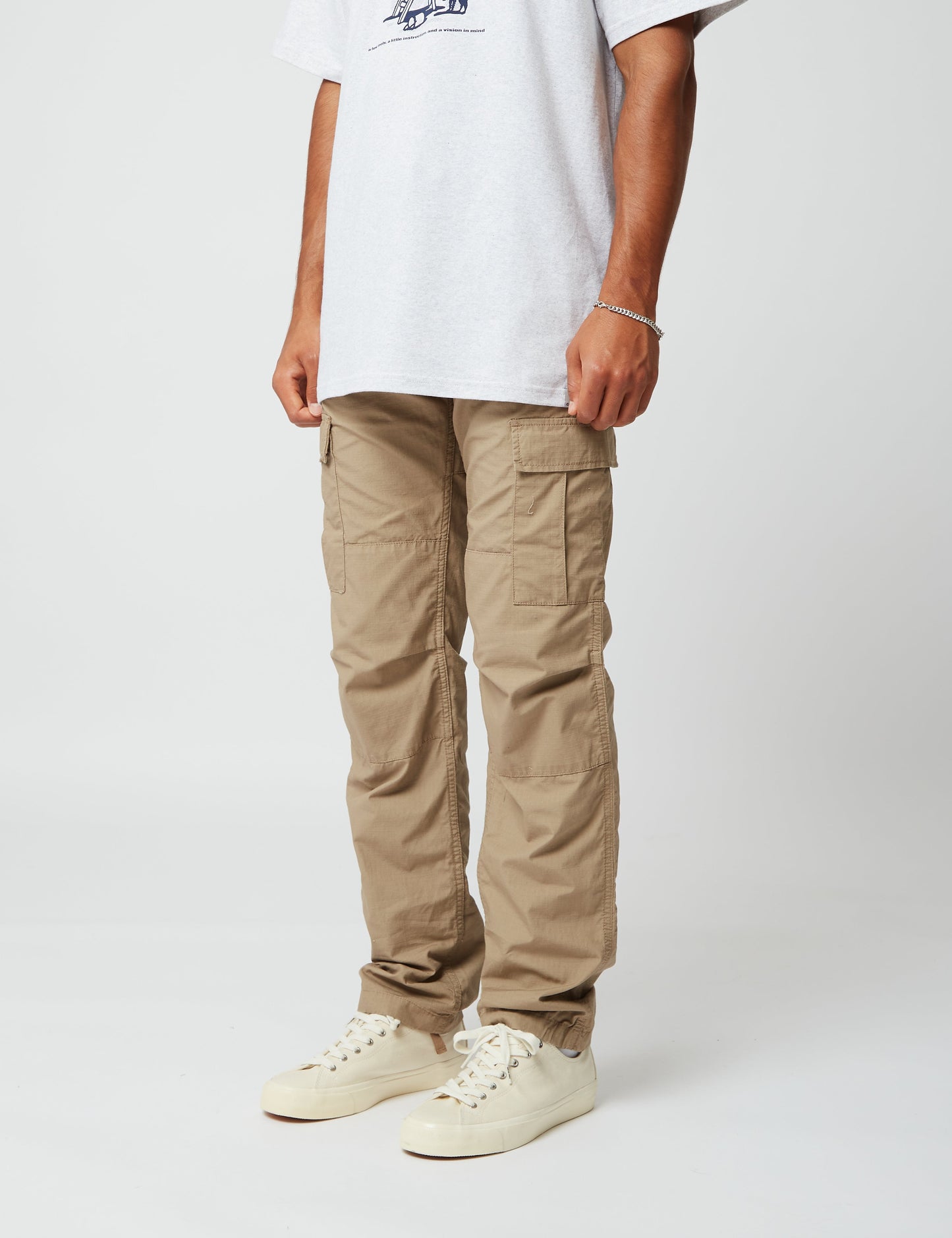 Pantalon Aviation (Ripstop) - Cuir Kaki Rincé