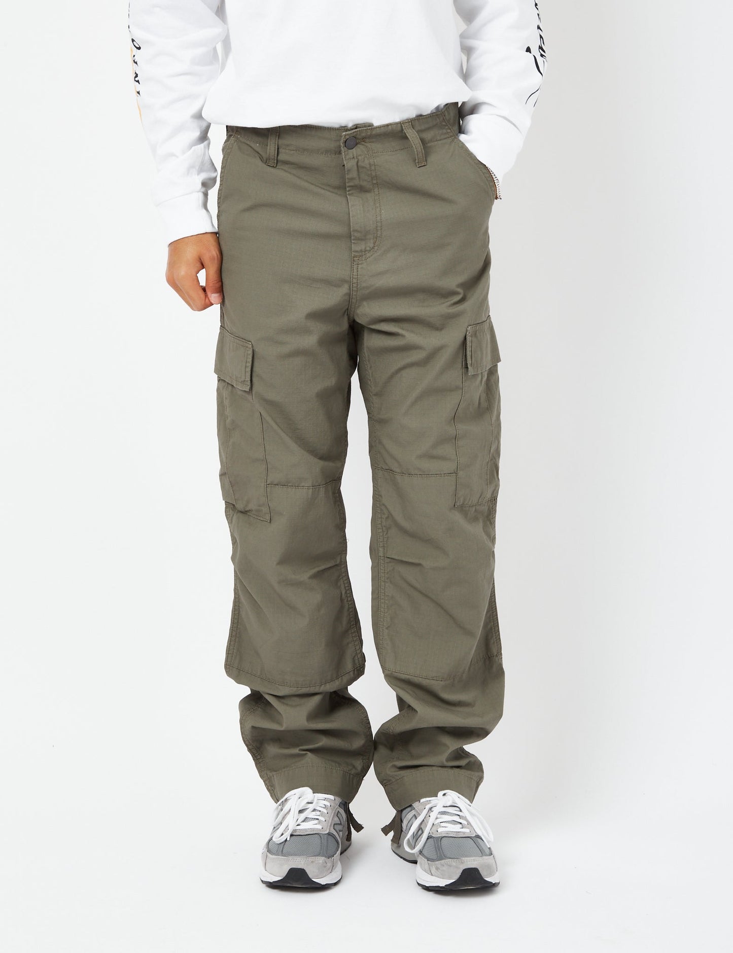 Pantalon cargo classique (Ripstop) - Vert Algue