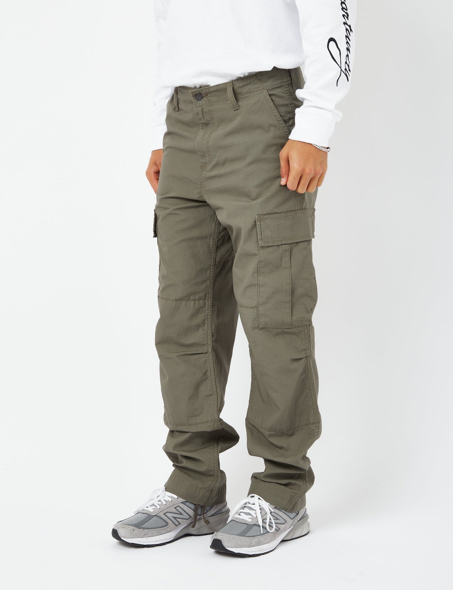 Pantalon cargo classique (Ripstop) - Vert Algue