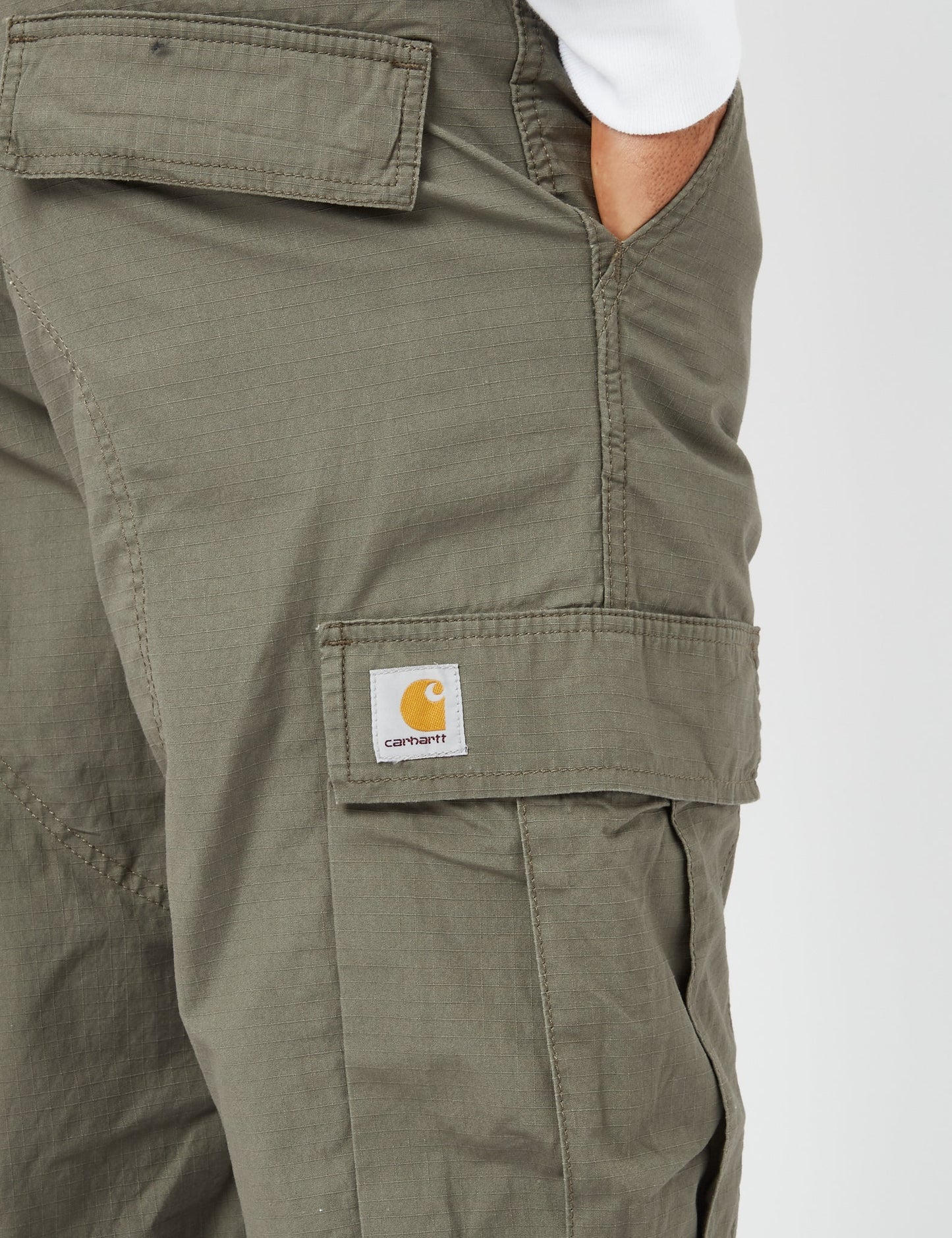 Pantalon cargo classique (Ripstop) - Vert Algue