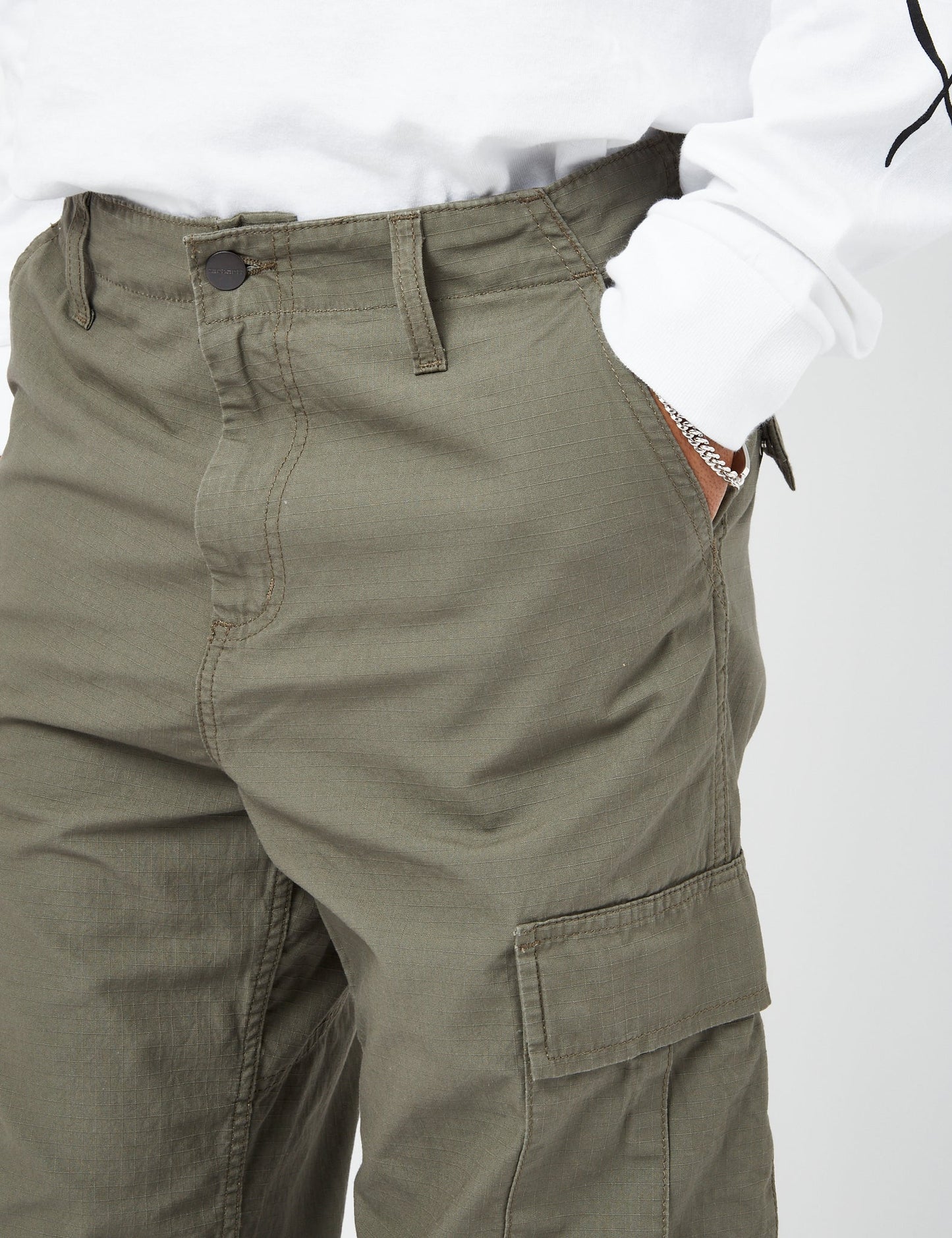 Pantalon cargo classique (Ripstop) - Vert Algue