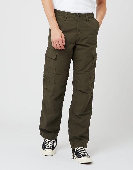Pantalon Cargo Regular (Ripstop, 6,5oz) - Vert Cyprès