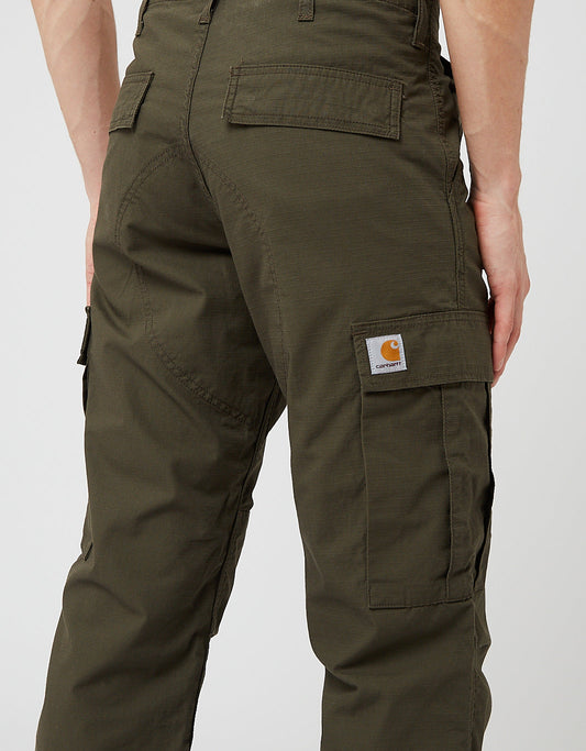 Pantalon Cargo Regular (Ripstop, 6,5oz) - Vert Cyprès
